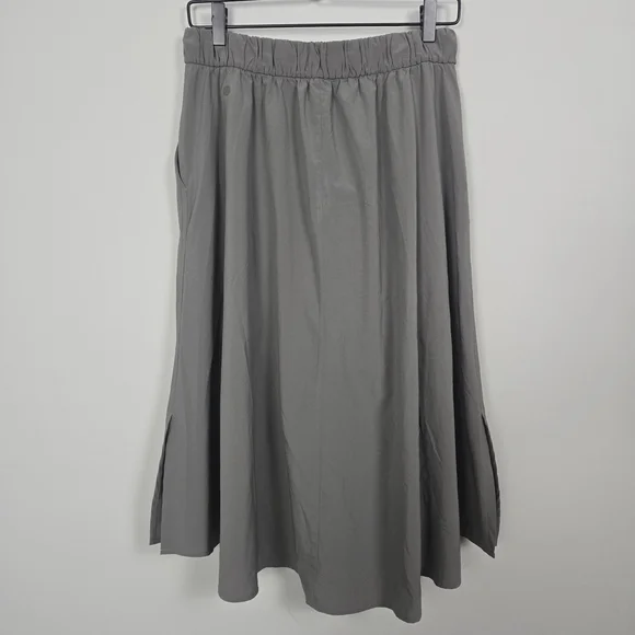 Lululemon Women Time To Flounce Skirt Size 8 Green Lightweight Active Drawstring - Picture 5 of 10